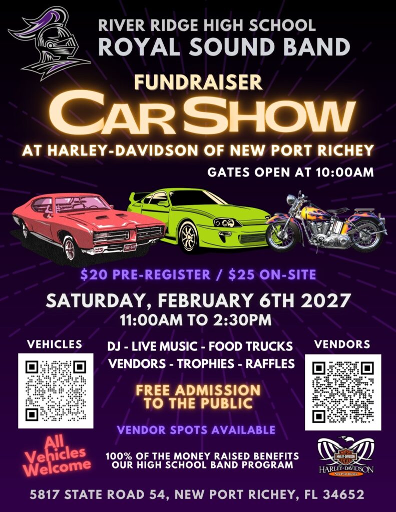 car show in new port richey florida on february 6