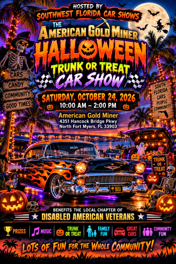 car show in north fort myers florida on october 24