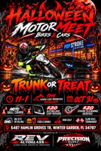 car show in winter garden florida on october 31