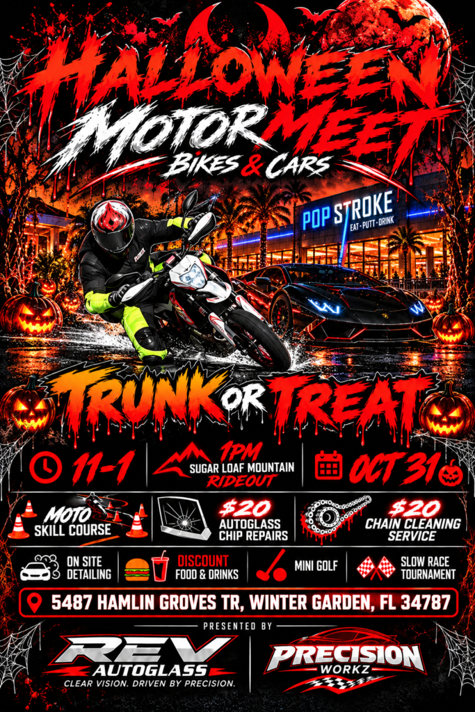 car show in winter garden florida on october 31