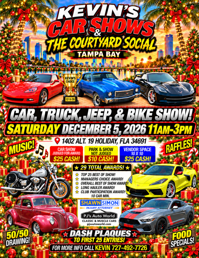 car show in holiday florida on december 5