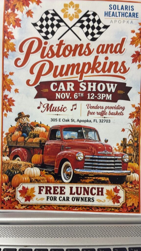 car show in apopka florida on november 6