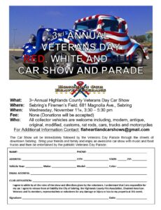 car show in sebring florida on november 11