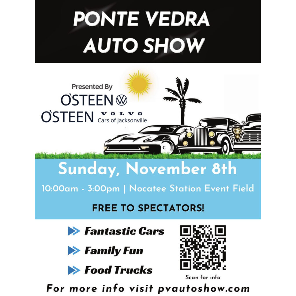 car show in Ponte Vedra Beach flroida on november 8