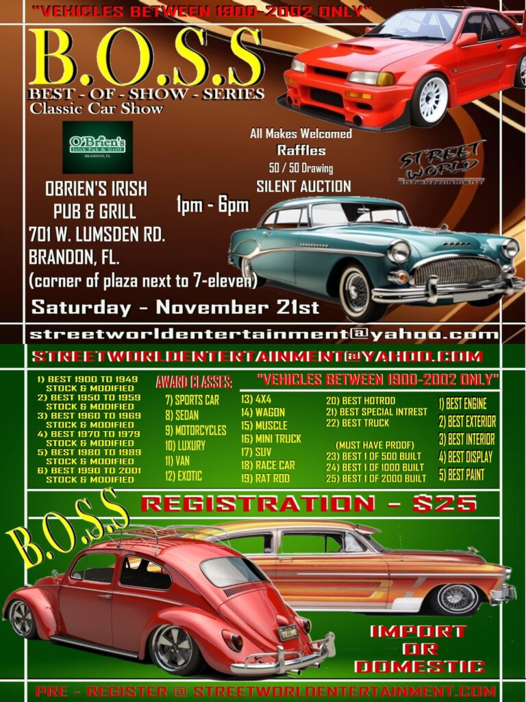 car show in brandon florida on november 21